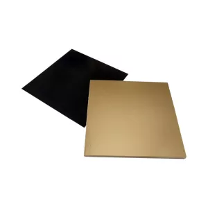 Support carton or et noir 22c22cm